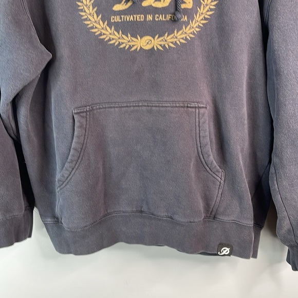 PRIMITIVE Mens Graphic Hoodie Black Gold Pullover Long Sleeve Kangaroo Pocket M - Picture 4 of 9
